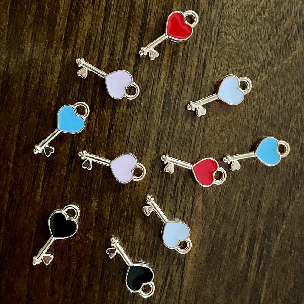 Lovely Heart Keys chain for create bracelet, earrings, necklaces etc…